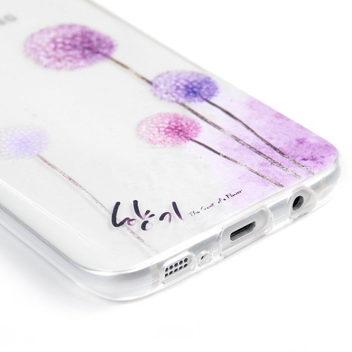 Badalink Galaxy S7 Edge Case Clear Soft TPU Rubber Skin Bumper Case Shockproof Flexible Easy Grip Colorful Painting... N59