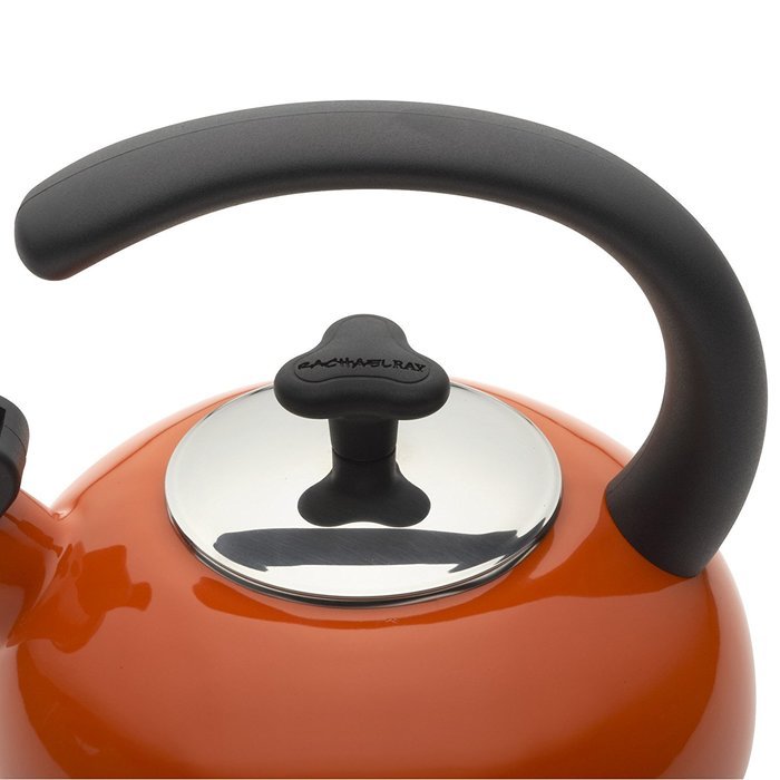 Rachael Ray Teakettles 1-1/2-Quart Whistling, Orange N4