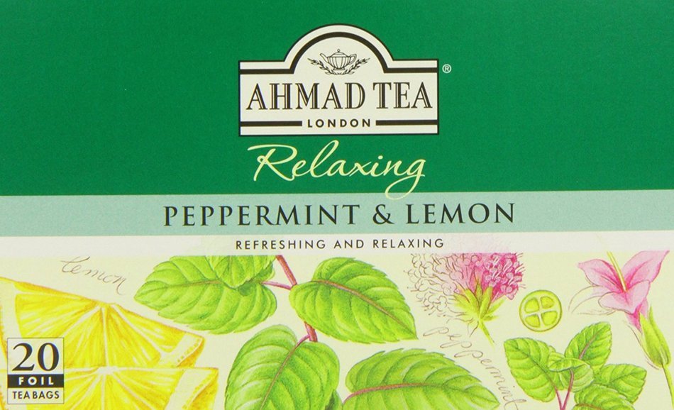 Ahmad Tea - Peppermint & Lemon Tea 20 Bags - 30g N3