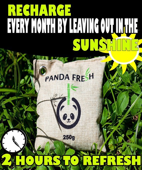 LARGE - Remove Odors Naturally with Activated Air Purifying Moisture Removing 250g Bag Non Toxic & Chemical Free... N5