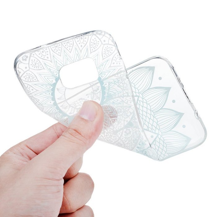 Badalink Galaxy S7 Edge Case Clear Soft TPU Rubber Skin Bumper Case Shockproof Flexible Easy Grip Colorful Painting... N80