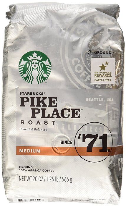 Starbucks Pike Place Roast, Medium Roast, Ground, 20 oz