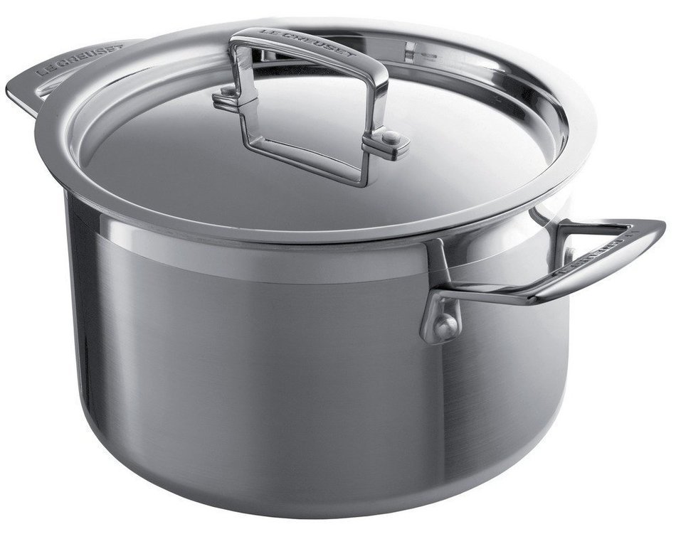 Le Creuset 3-Ply Stainless-Steel 6-1/3-Quart Covered Casserole N2