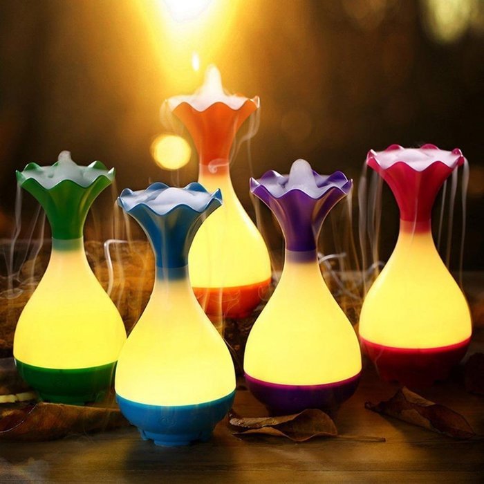 Ultrasonic Aroma Diffuser Humidifier Aromatherapy Air Mist Purifier Atomizer - Blue N18