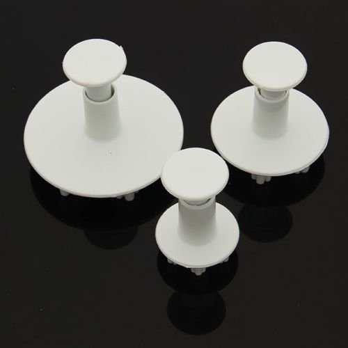 3pcs DIY Snowflake Fondant Plunger Cutter Cake Sugarcraft Mold Tool N2