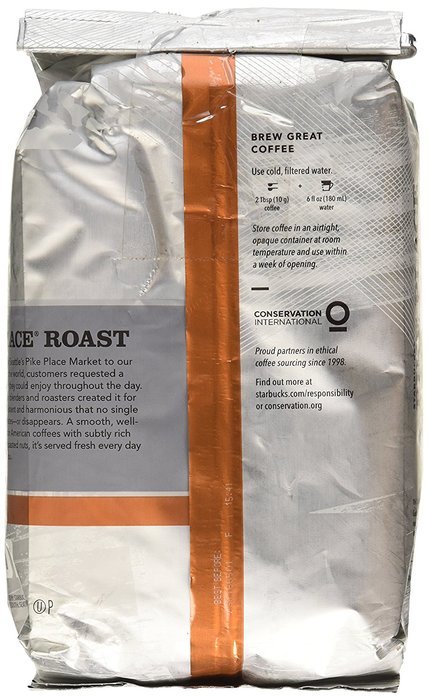 Starbucks Pike Place Roast, Medium Roast, Ground, 20 oz N2