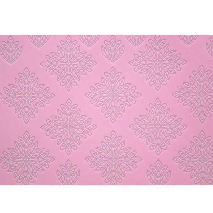 FOUR-C Cake Decorating Supplies Silicone Lace Mat Sugarcraft Mold Color Pink