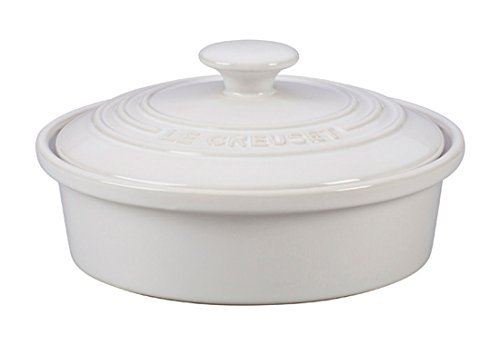 Le Creuset of America Stoneware Camembert Baker, 20-Ounce, White