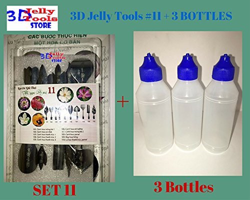 3D Jelly Cake Tools - Type 11 and 3 Bottle 3D Jelly Tools not include needle