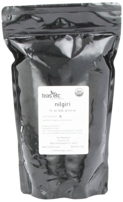 Teas Etc Nilgiri Organic Loose Leaf Black Tea 3 oz.