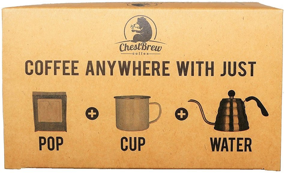 ChestBrew POP (Pour Over Coffee Pouch) Vietnamese Coffee. Strong Single Serve- 18 Brewers N3