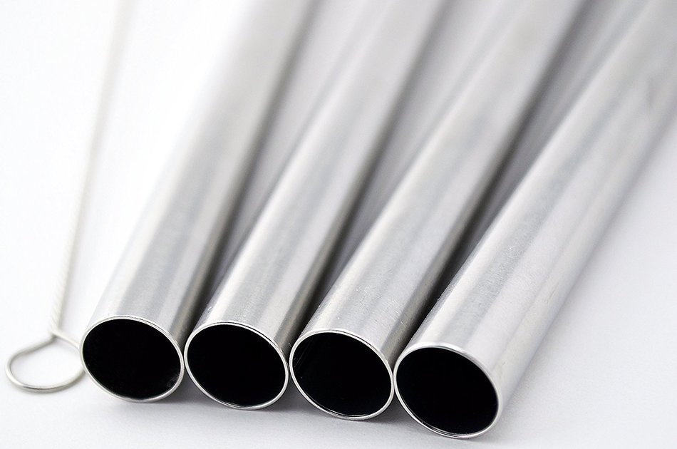 4 BOBA Straw Stainless Steel Extra Wide 1/2" x 9.5" Long Tapioca Pearl Bubble Tea Thick FAT N2