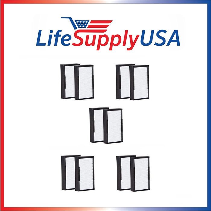 5 Packs of 2 HEPA Replacement Filters for Alen air TF30 for T100 and T300 Air Purifiers by LifeSupplyUSA