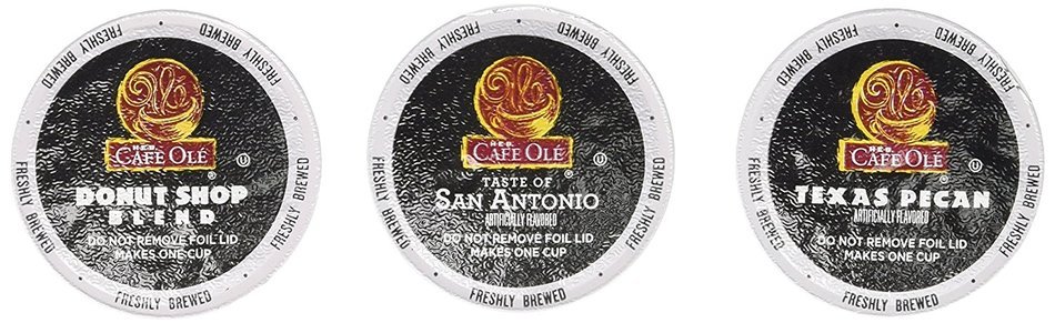 X-Large Box of H.E.B. Cafe Ole Variety Pack (Taste of San Antonio, Texas Pecan & Donut Shop Blend--54 count