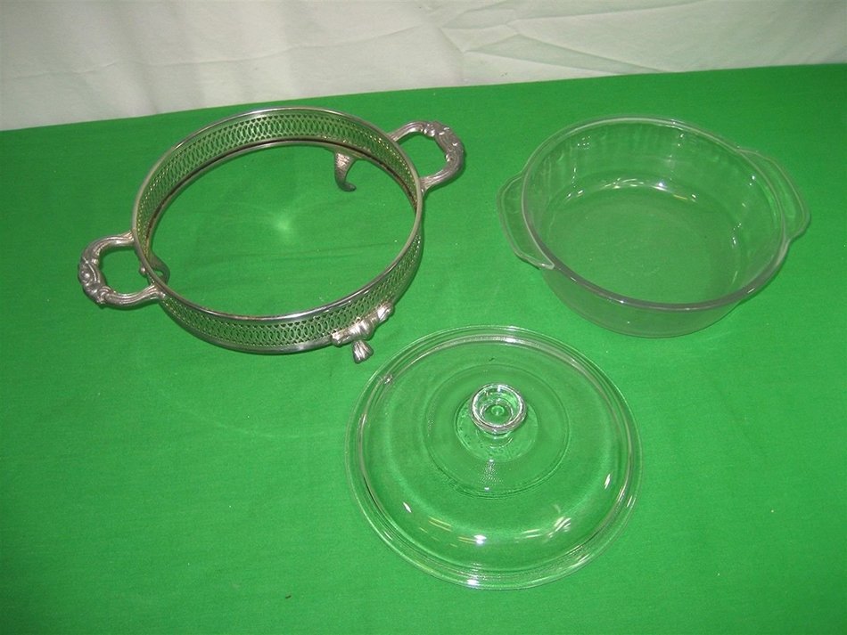 Vintage Leonard Silverplated Casserole Dish #551 Still in Original Box Never Used N2