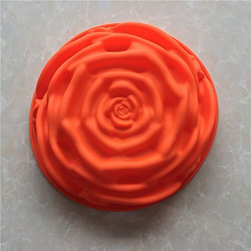 Longzang Large Rose Silicone Mold for Cake Baking N2