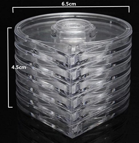 10 Rolls Striping Tape Line Sticker Tips + 6 Layer Case Tool Box Holder Nail Art Manicure Decoration Professional N5