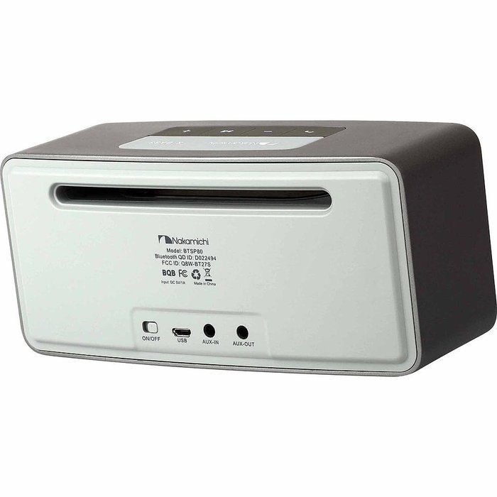 Nakamichi Wireless Bluetooth 4.0 Speaker BTSP80 - Matte Silver