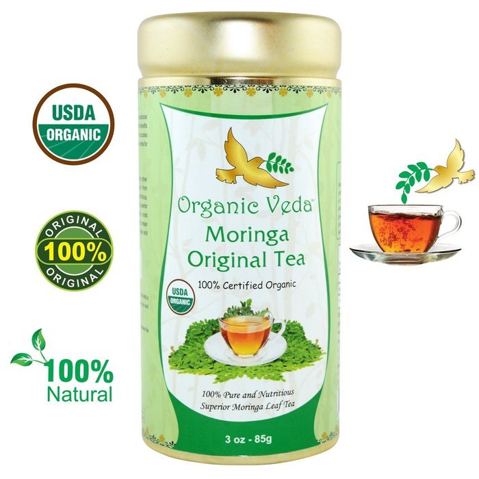 Organic Moringa Ginger Tea (Loose Leaf Tea). USDA Certified Organic. Rich in Antioxidants and Daily Needed Essential... N23