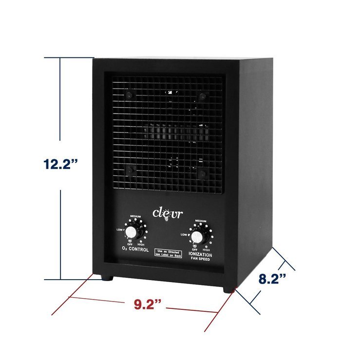 Commercial Clevr Ozone Generator Industrial O3 Air Purifier with 2 Ozone Plates N3