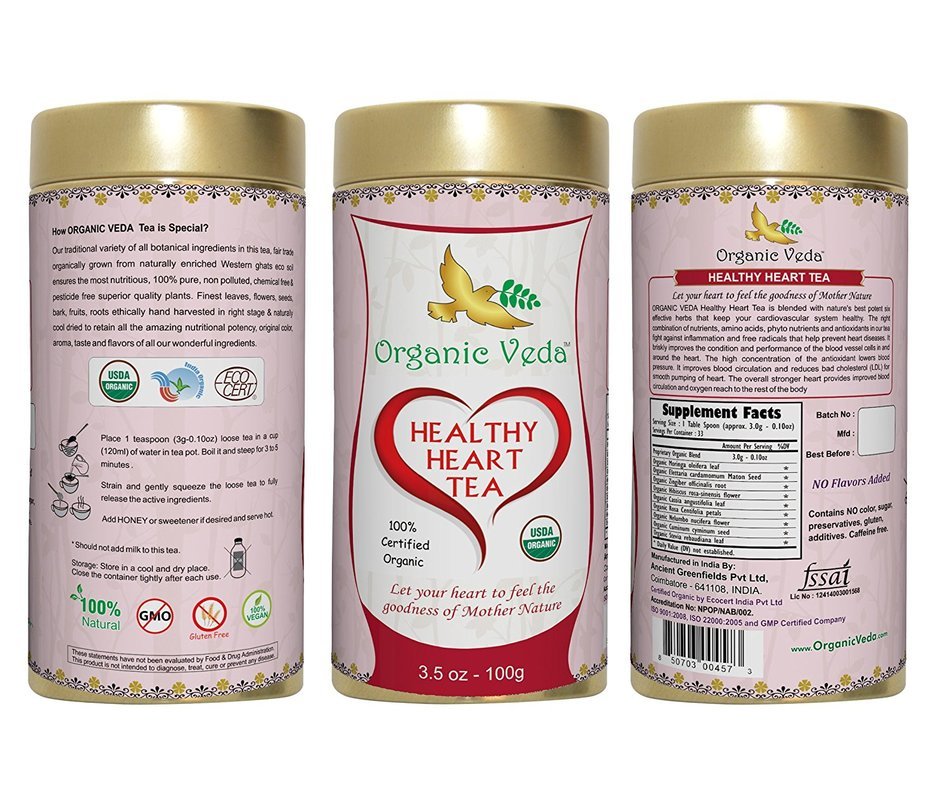 Organic Moringa Ginger Tea (Loose Leaf Tea). USDA Certified Organic. Rich in Antioxidants and Daily Needed Essential... N25