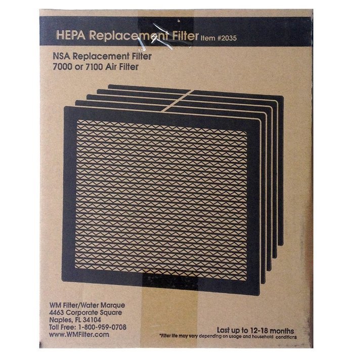 HEPA Replacement Filter for NSA Models 7000 & 7100 Air Fitlers N2