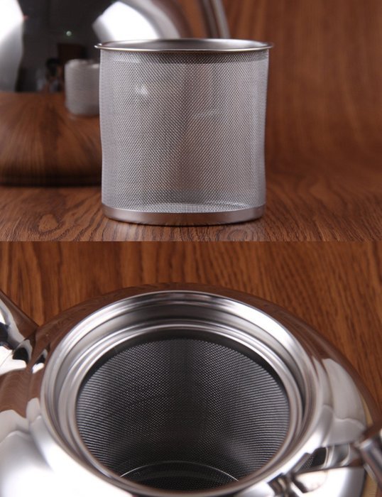 LIUNA High Quality Fashion Durable 1.5L Stainless Steel Teapot Coffee Cold Water Pot Kettle With Strainer Home... N6