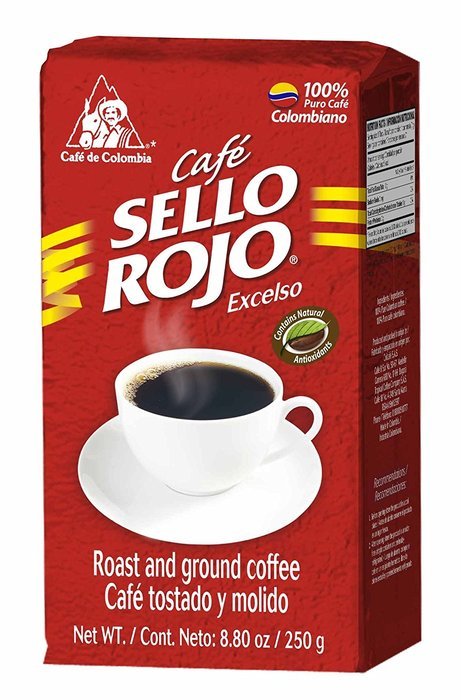 Sello Rojo Roast & Ground Coffee, 8.8-ounce Brick