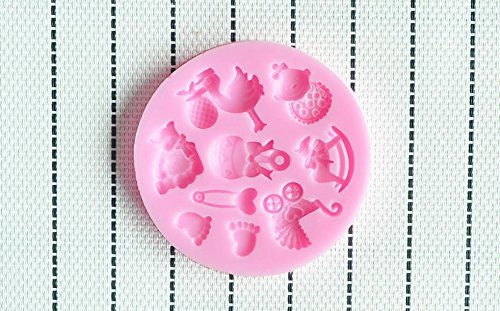 Martha Art Craft - Sugarcraft Decorating Kit Baby Shower Party Molds Silicone Silicone Soap Mold,silicone Cake... N2