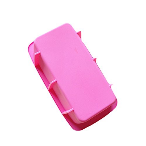 Silicone Cake Mold Pan Toast Bakeware 6.4"x3.3"x1.8" Color At Random N2
