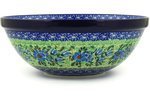 Polmedia Polish Pottery 11-inch Stoneware Bowl H6304F Hand Painted from Ceramika Artystyczna in Boleslawiec Poland... N3