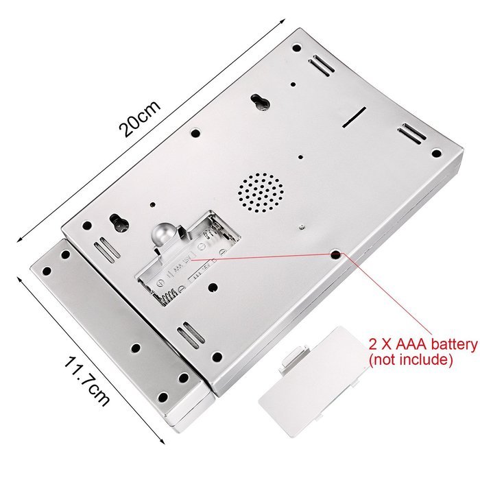 Homdox Multi-functional Wireless Weather Forecast Station Clock Indoor Outdoor Temperature Humidity Monitor with... N3