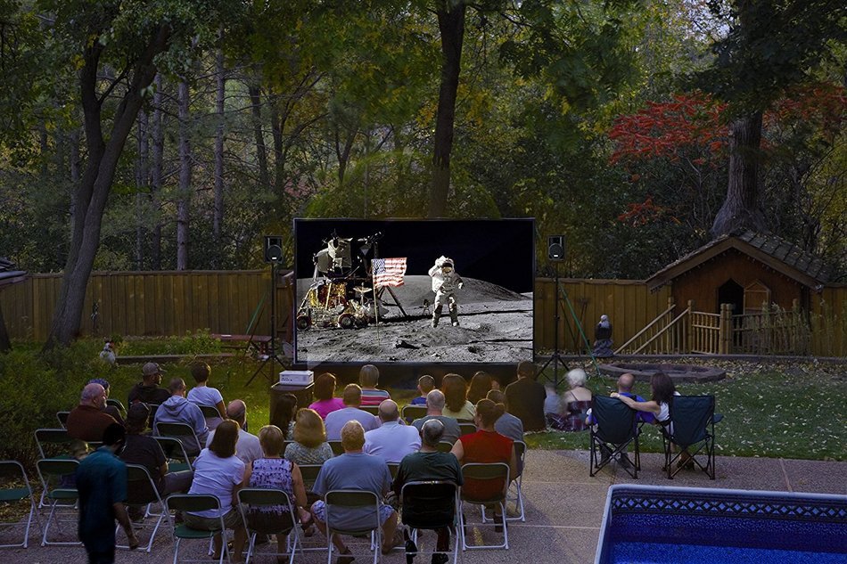 12-Foot Backyard Theater Systems(tm) w/ Optoma 720p Projector+WiFi