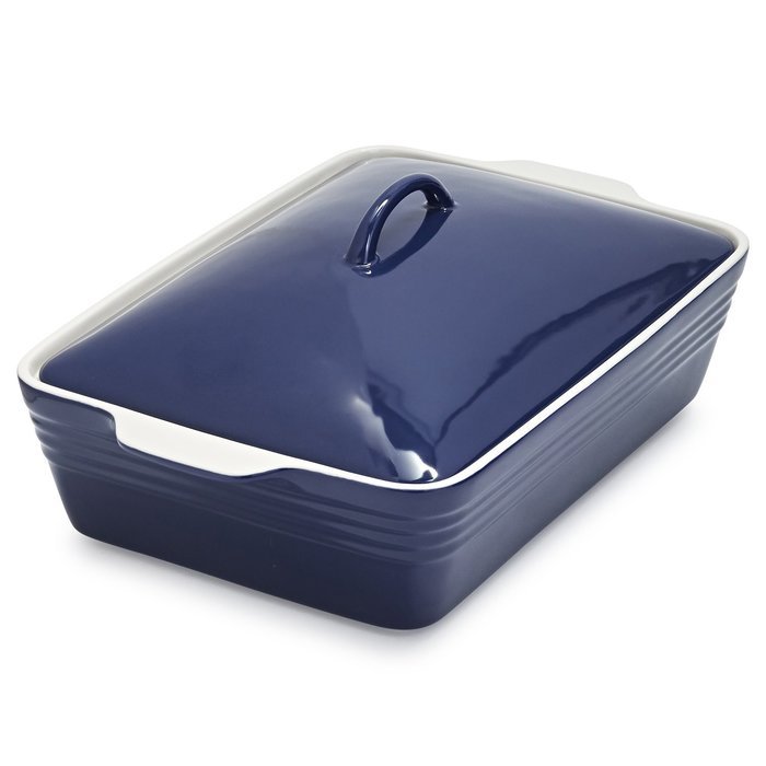 Sur La Table Navy Oven-to-Table Casserole with Lid M96 WINE , 4 qt.