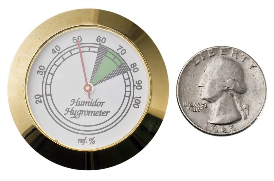 Visol Products VAC711 Goldtone Analog Hygrometer