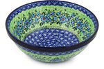 Polmedia Polish Pottery 11-inch Stoneware Bowl H6304F Hand Painted from Ceramika Artystyczna in Boleslawiec Poland... N4