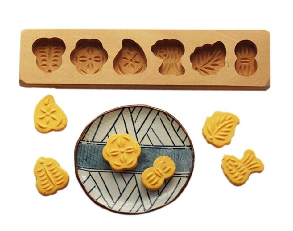 Dessert Baking Molds/Wooden Carving Baking Molds, Fruit(29*7.5*2.5cm)