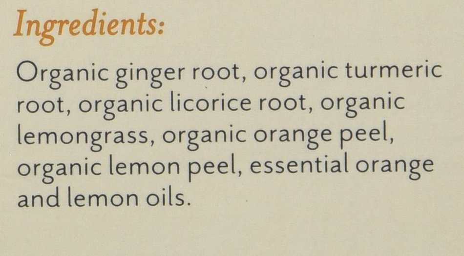 Rishi Tea Organic Herbal Tea Caffeine-Free Turmeric Ginger -- 15 Tea Bags N5