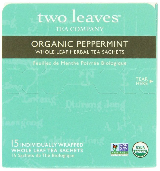 Organic Peppermint Herbal Tea, 15 Count (Pack of 6) N3