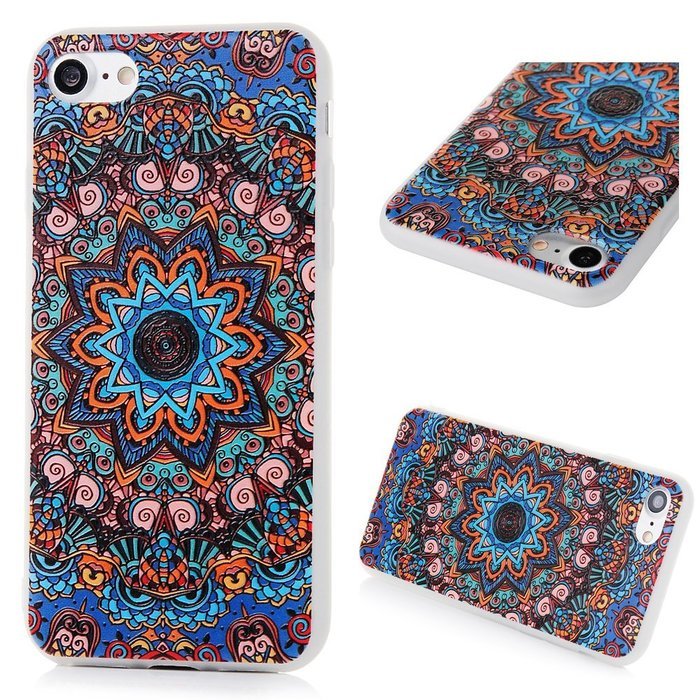 Badalink iPhone 7 3D Basso-relievo TPU Case (4.7") Shockproof Soft TPU Flexible Easy Grip Rubber Bumper Slim Protective... N12