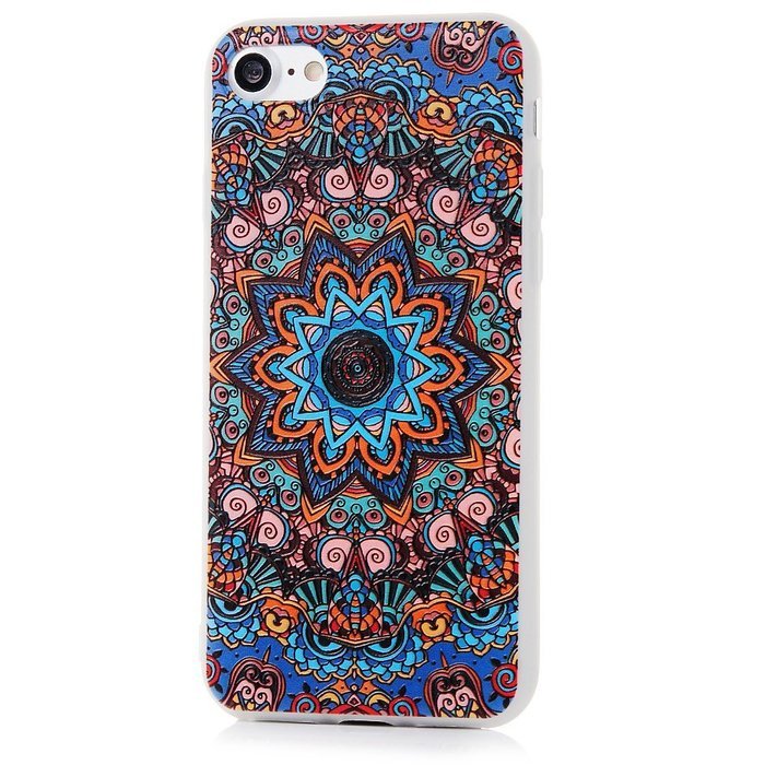 Badalink iPhone 7 3D Basso-relievo TPU Case (4.7") Shockproof Soft TPU Flexible Easy Grip Rubber Bumper Slim Protective... N13