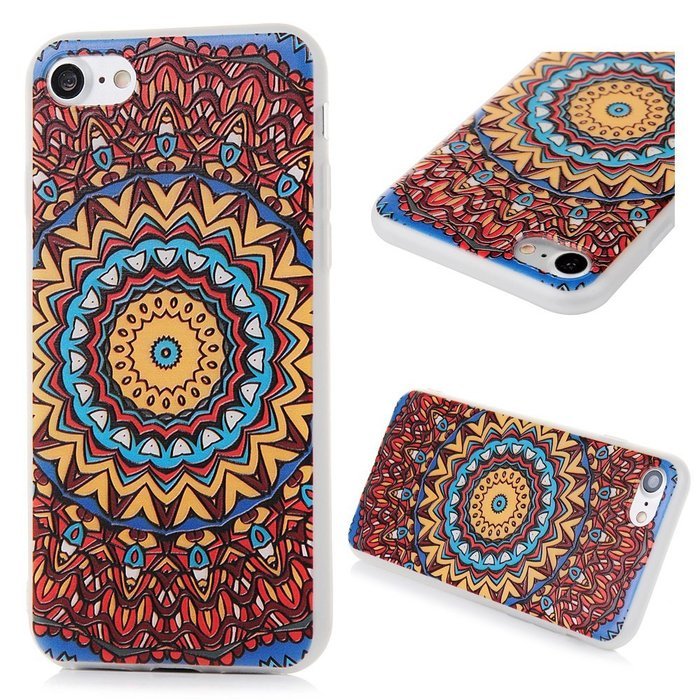 Badalink iPhone 7 3D Basso-relievo TPU Case (4.7") Shockproof Soft TPU Flexible Easy Grip Rubber Bumper Slim Protective... N18
