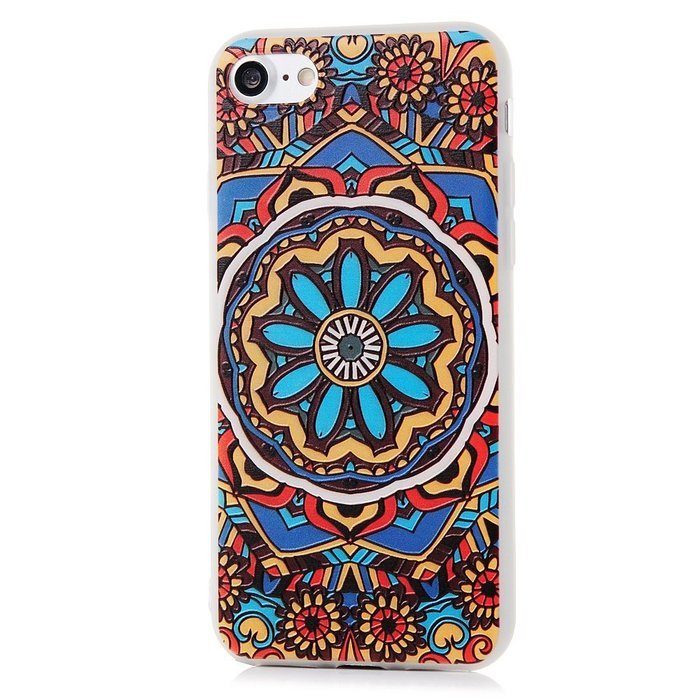 Badalink iPhone 7 3D Basso-relievo TPU Case (4.7") Shockproof Soft TPU Flexible Easy Grip Rubber Bumper Slim Protective... N37