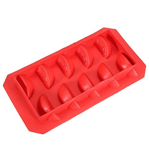 "Orange Segments Silicone Ice Cube Tray Jelly Chocolate Pudding Mold" shopping