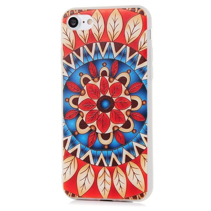 Badalink iPhone 7 3D Basso-relievo TPU Case (4.7") Shockproof Soft TPU Flexible Easy Grip Rubber Bumper Slim Protective... N46