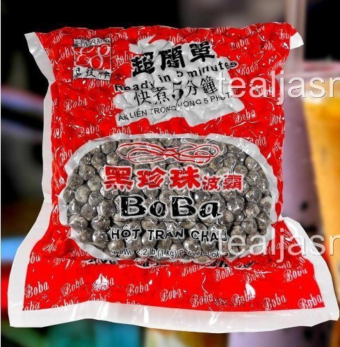 BLACK BUBBLE TEA BOBA TAPIOCA PEARL 2.2LB (Pack of 2)