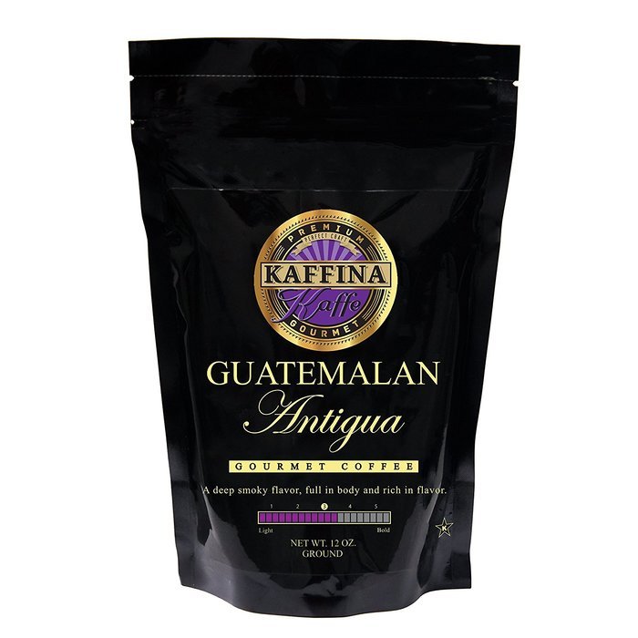 Kaffina Kaffe Premium Gourmet Ground Coffee - Single Origin - Medium Roasted Brazil Santos Coffee N2