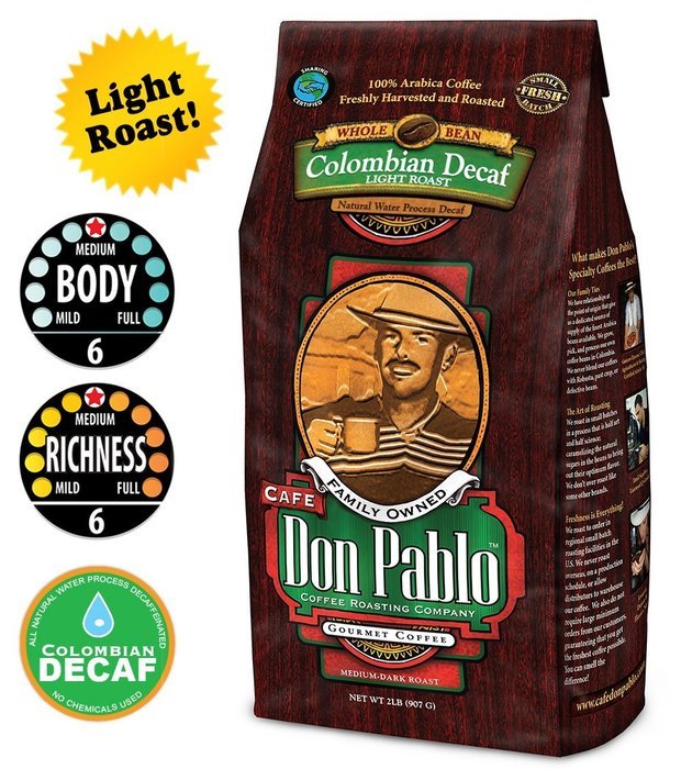 2LB Cafe Don Pablo Gourmet Coffee Signature Blend - Medium-Dark Roast Coffee - Whole Bean Coffee - 2 Pound ( 2... N23