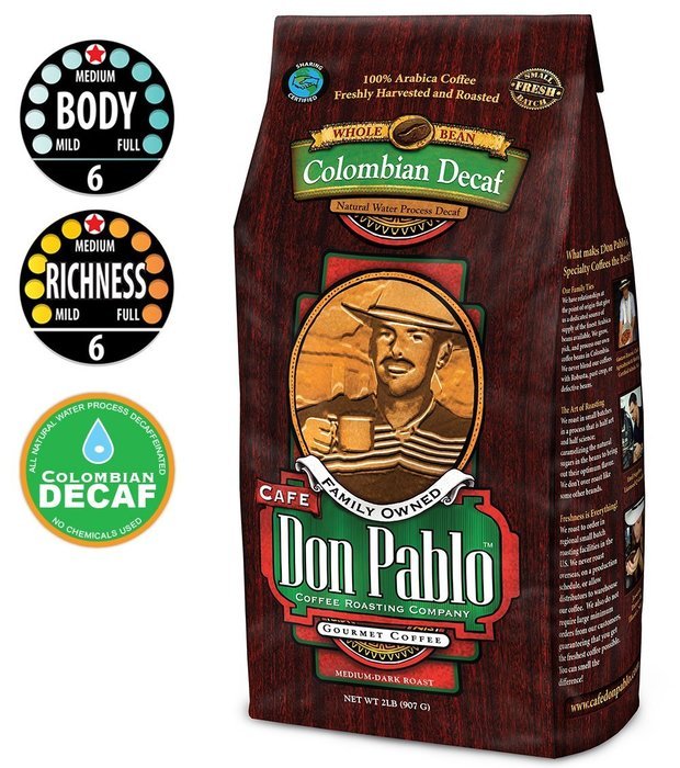 2LB Cafe Don Pablo Gourmet Coffee Signature Blend - Medium-Dark Roast Coffee - Whole Bean Coffee - 2 Pound ( 2... N55