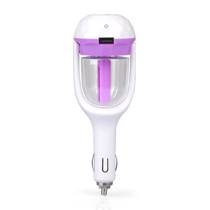 [4 in 1] Car Air Humidifier with USB Changer Port, Aromatherapy Essential Oil Aroma Diffuser, Air Purify, Car... N3